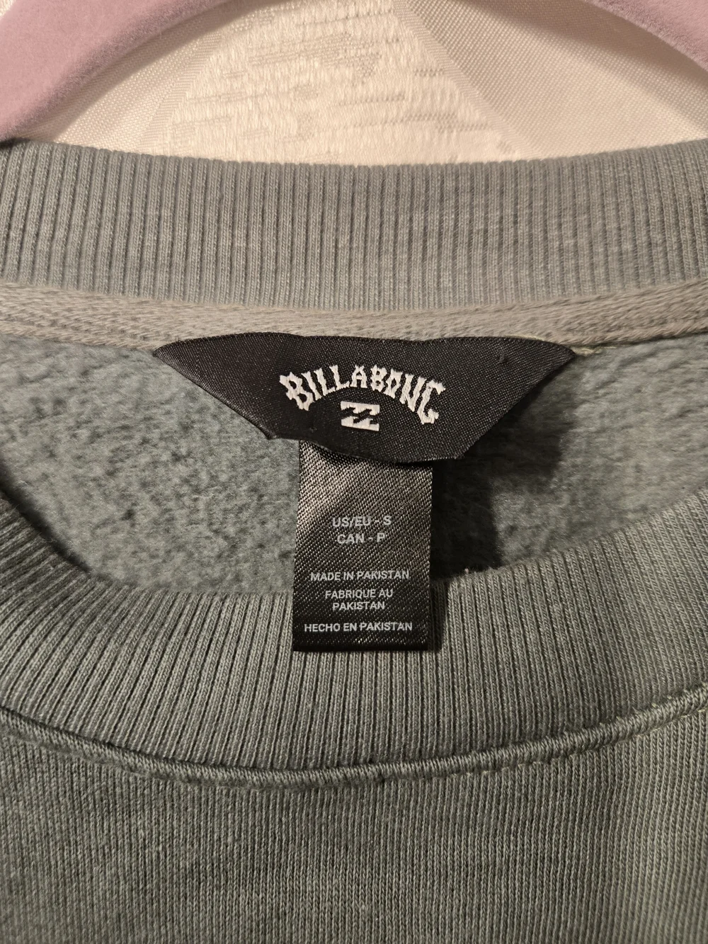 Billabong Men’s Sage Green Crewneck Sweatshirt Size Small